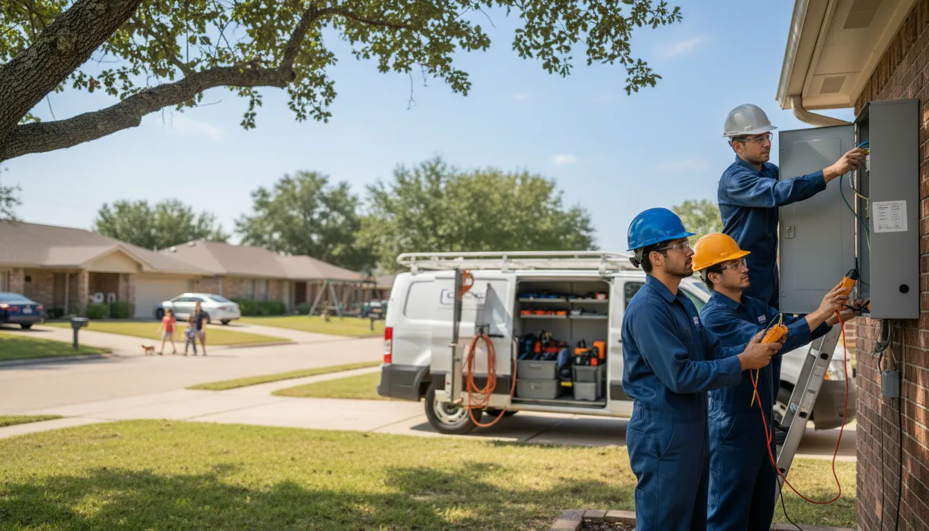 Certified electrician providing emergency electrical services in Roby, MO
